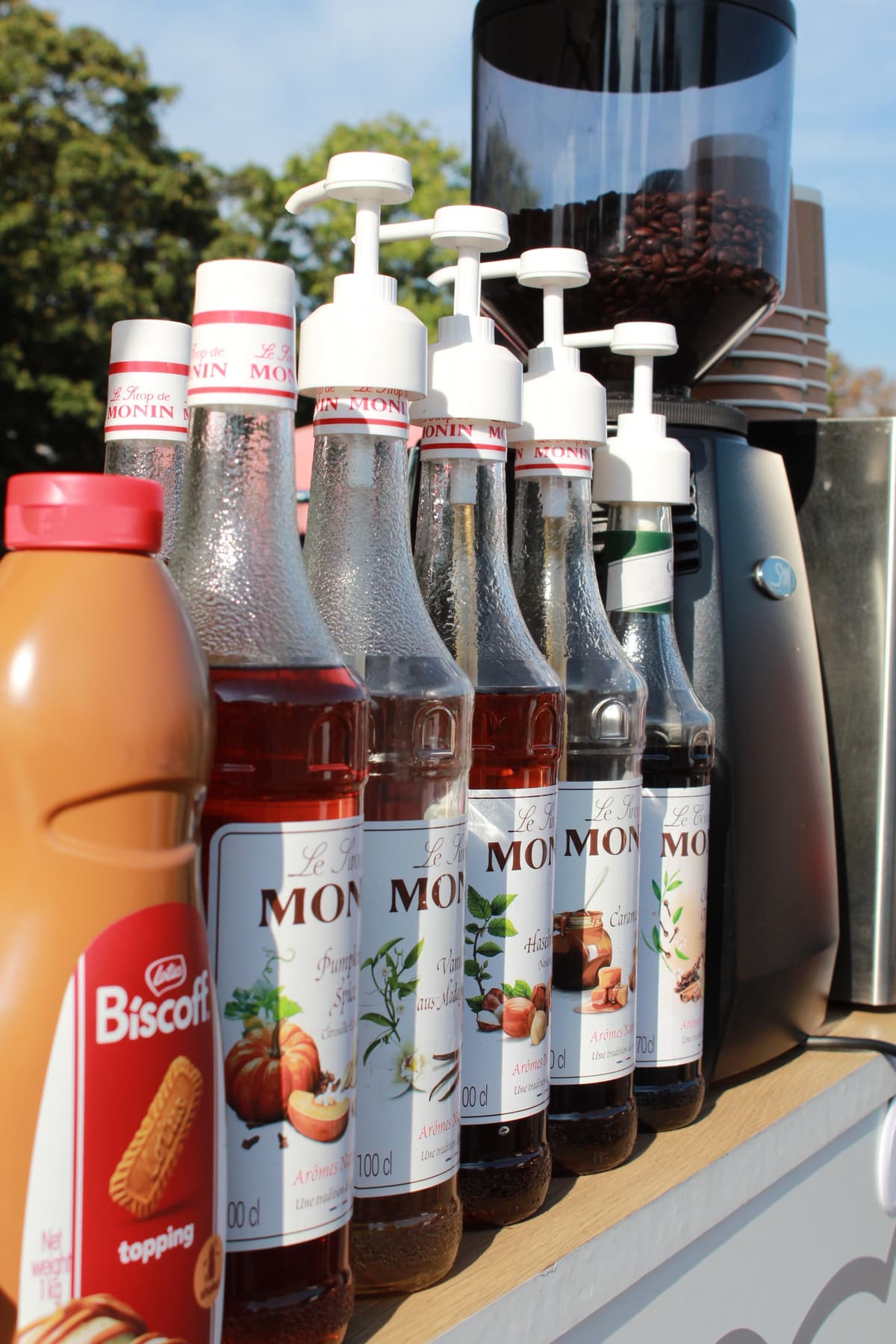 Mobile Kaffeebar auf einem Firmenevent